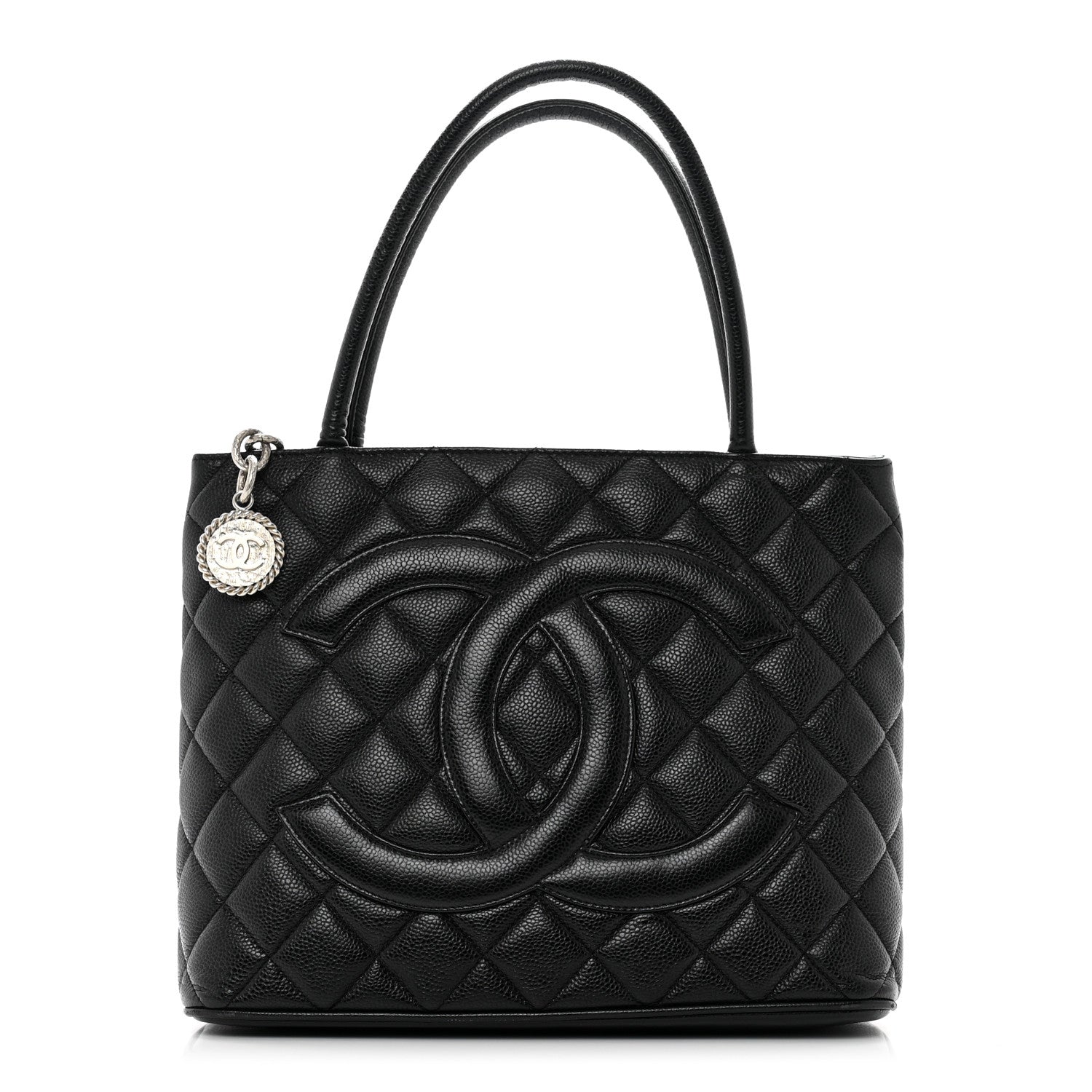 Chanel Caviar Quilted Medallion Tote Black 1 of 13