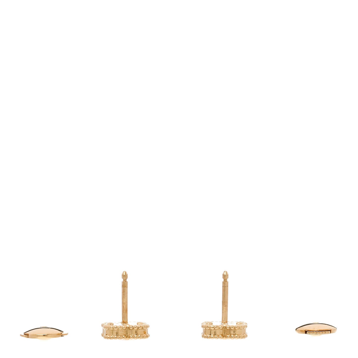 18K Yellow Gold Black Onyx Sweet Alhambra Earrings