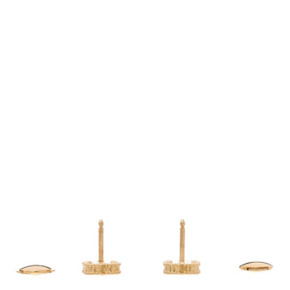 Van Cleef & Arpels 18K Yellow Gold Black Onyx Sweet Alhambra Earrings 3 of 5