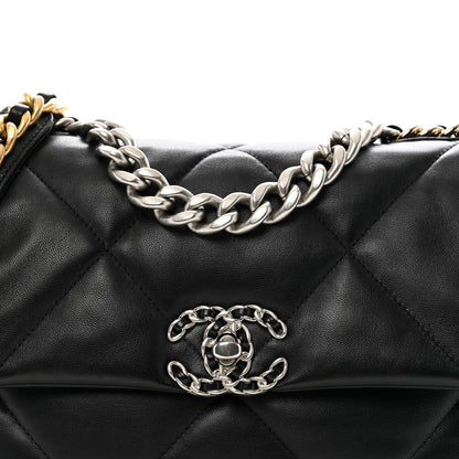 Chanel Lambskin Quilted Medium Chanel 19 Flap Black 8 of 10