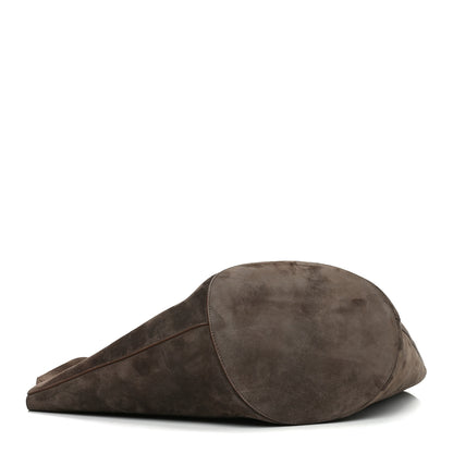 Khaite Suede Calfskin Medium Lotus Tote Cedar 5 of 10