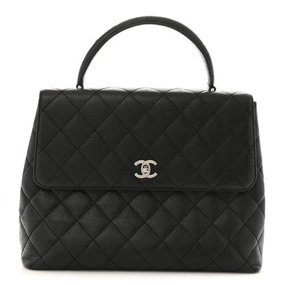 Chanel Caviar Quilted Jumbo Kelly Flap Black 1 of 15