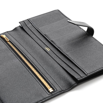 Hermes Epsom Bearn Gusset Wallet Black 10 of 11