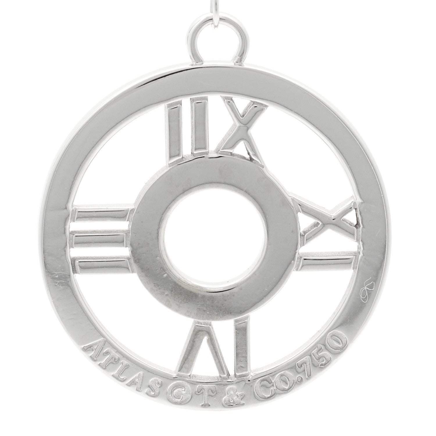 Tiffany 18K White Gold Diamond Atlas Lariat Pendant Necklace 4 of 6