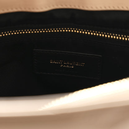 Saint Laurent Calfskin Matelasse Large Loulou Monogram Chain Satchel Dark Beige 7 of 11