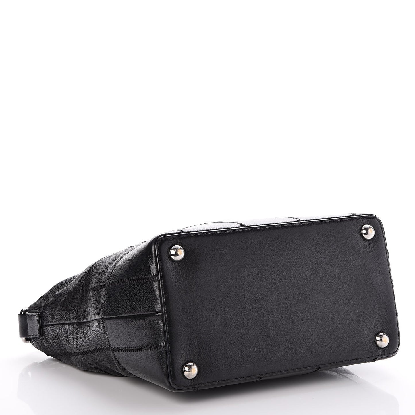 Caviar Square Stitched Hobo Black