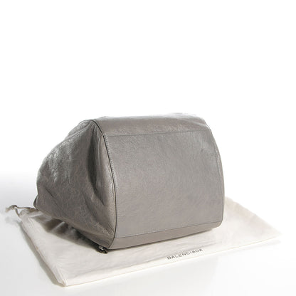 Balenciaga Agneau Classic Hardware Zip Traveler Backpack Gris Pyrite 7 of 13