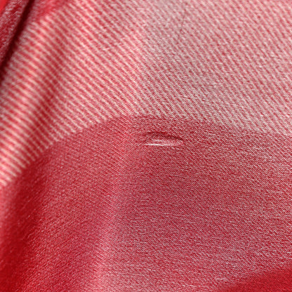 Burberry Silk Mega Check Mulberry Scarf Red 5 of 5