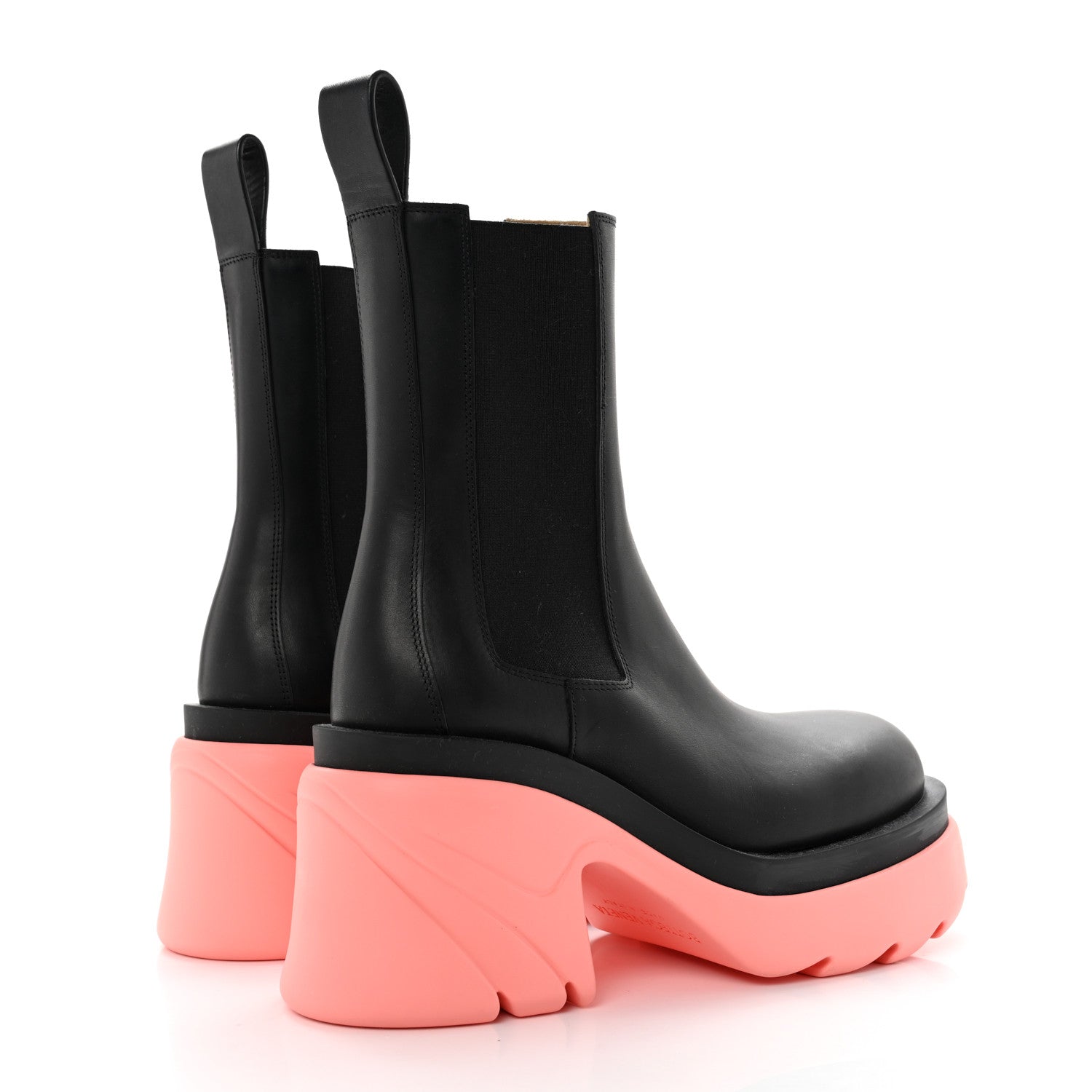 Bottega Veneta Calfskin The Flash Chelsea Boots 37 Black Flamingo 4 of 9