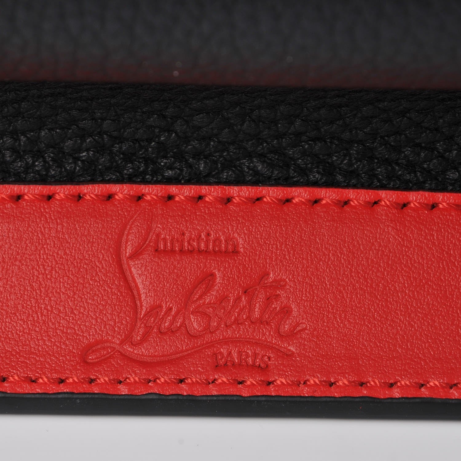 Christian Louboutin Calfskin Loubiblues Paris Clutch Bag Black Multi 9 of 10