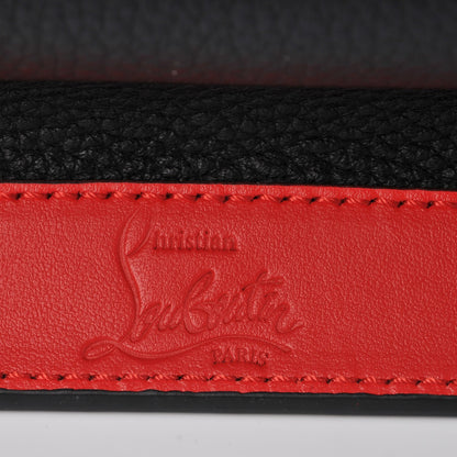 Christian Louboutin Calfskin Loubiblues Paris Clutch Bag Black Multi 9 of 10
