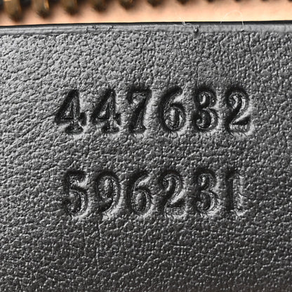 Gucci Calfskin Matelasse Small GG Marmont Chain Shoulder Bag Black 7 of 12