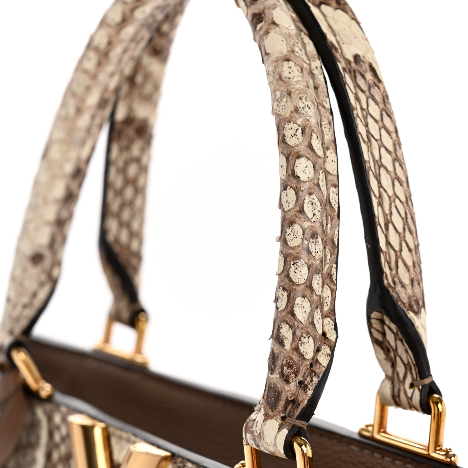 Louis Vuitton Calfskin Snakeskin Very Zipped Tote Taupe 19 of 21