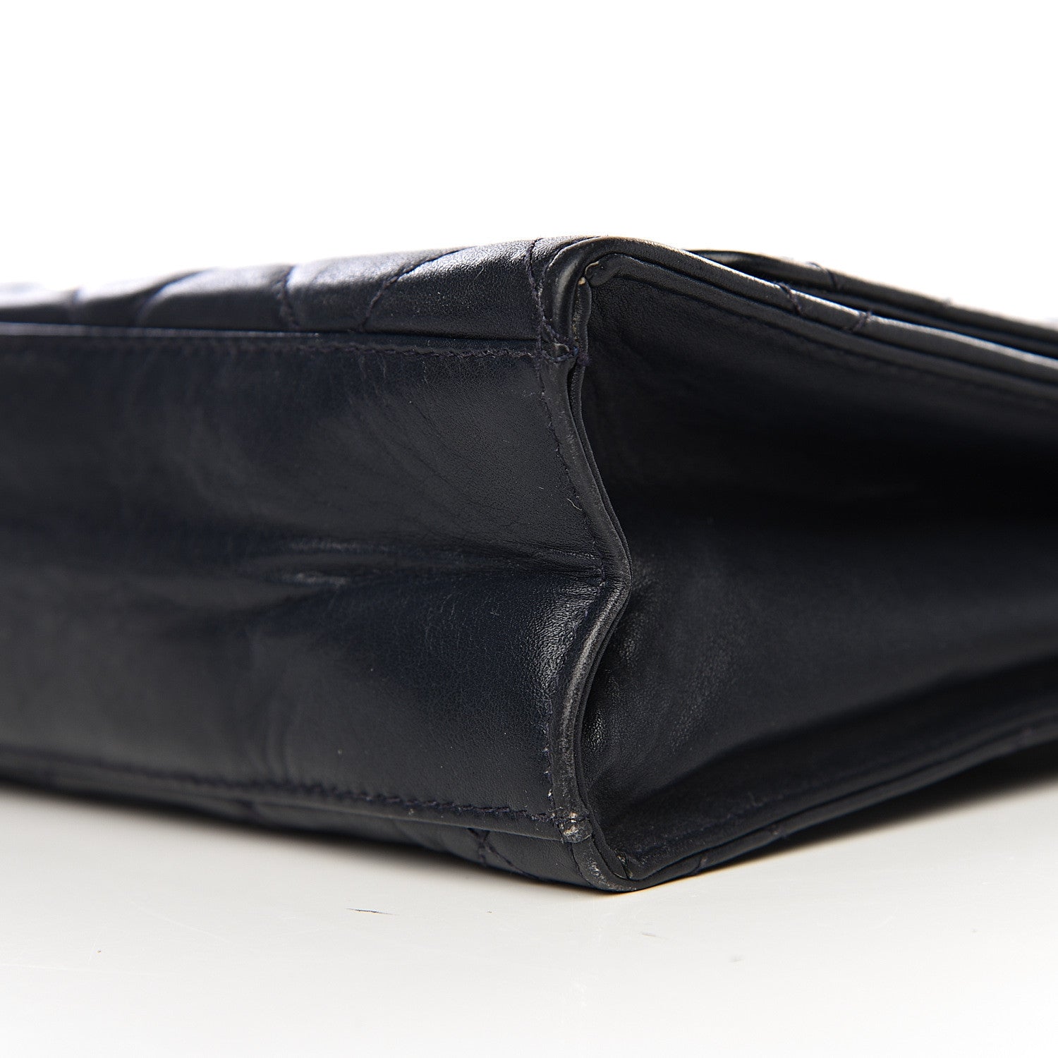 Chanel Lambskin Quilted Medium Single Flap Navy 11 of 13