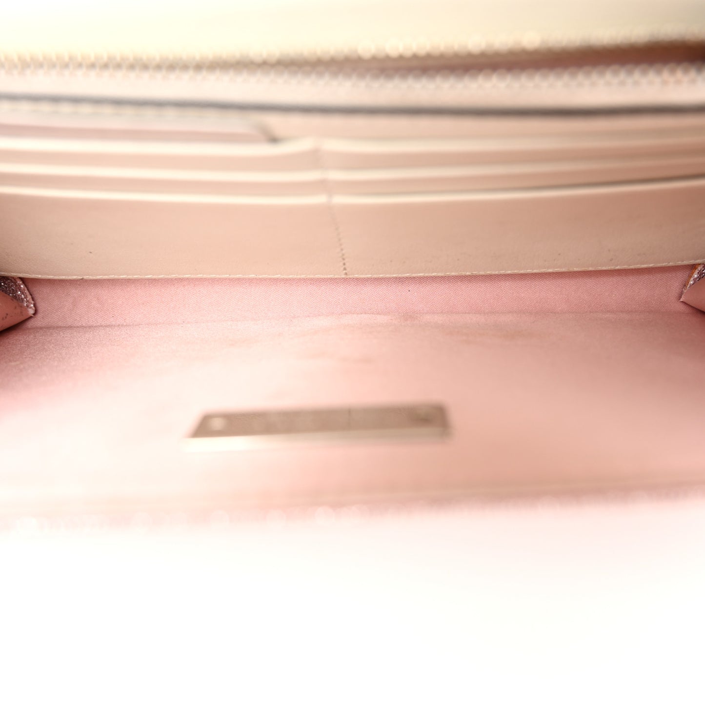 Glitter Fabric Emmie Clutch Ballet Pink
