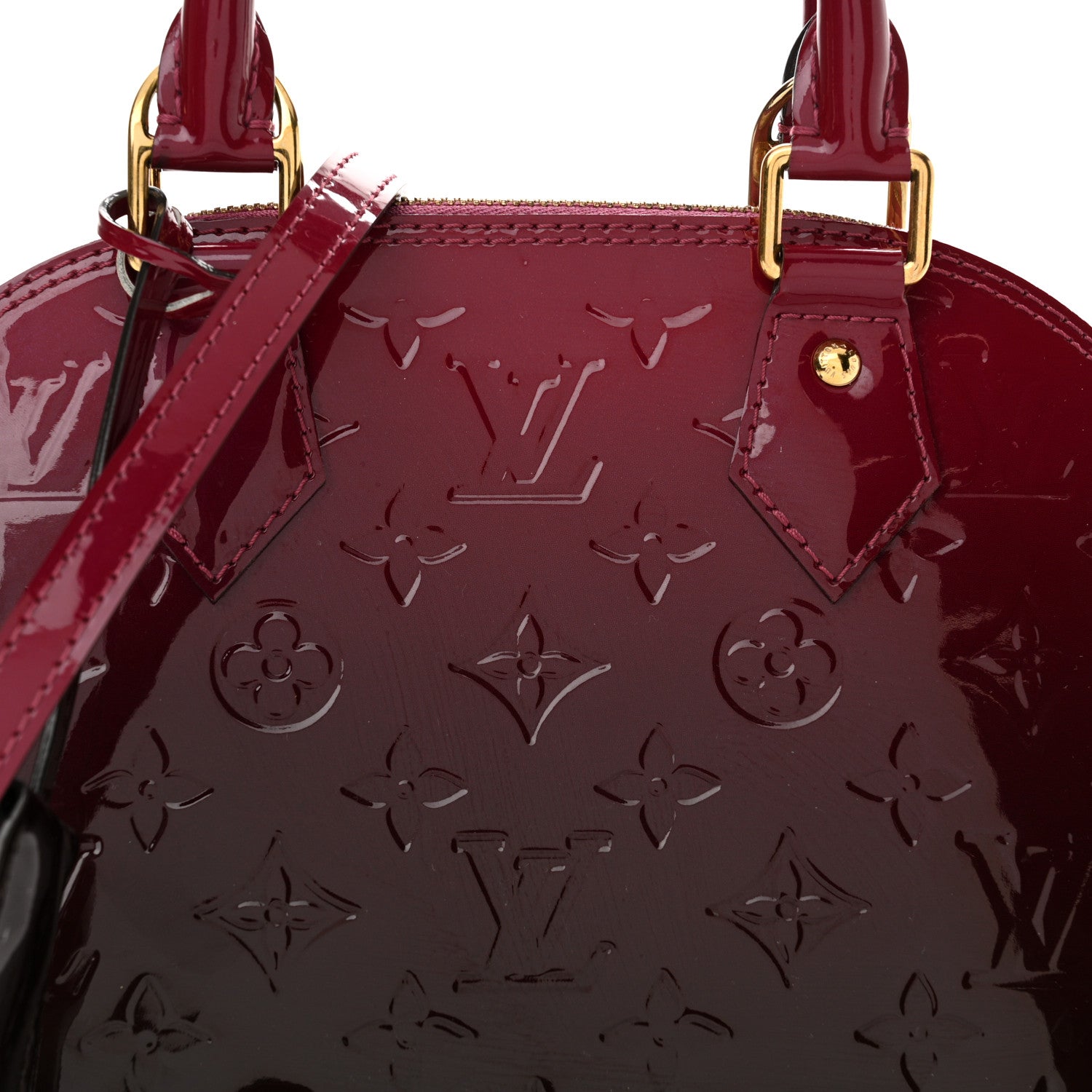 Louis Vuitton Vernis Degrade Alma BB Magenta 8 of 10