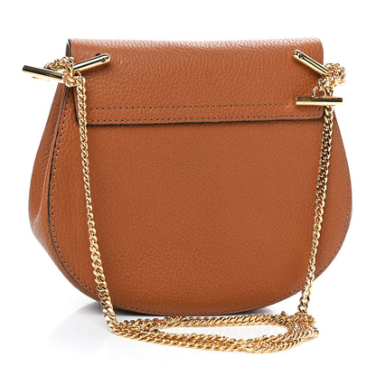 Chloe Grained Lambskin Mini Drew Shoulder Bag Caramel 3 of 8