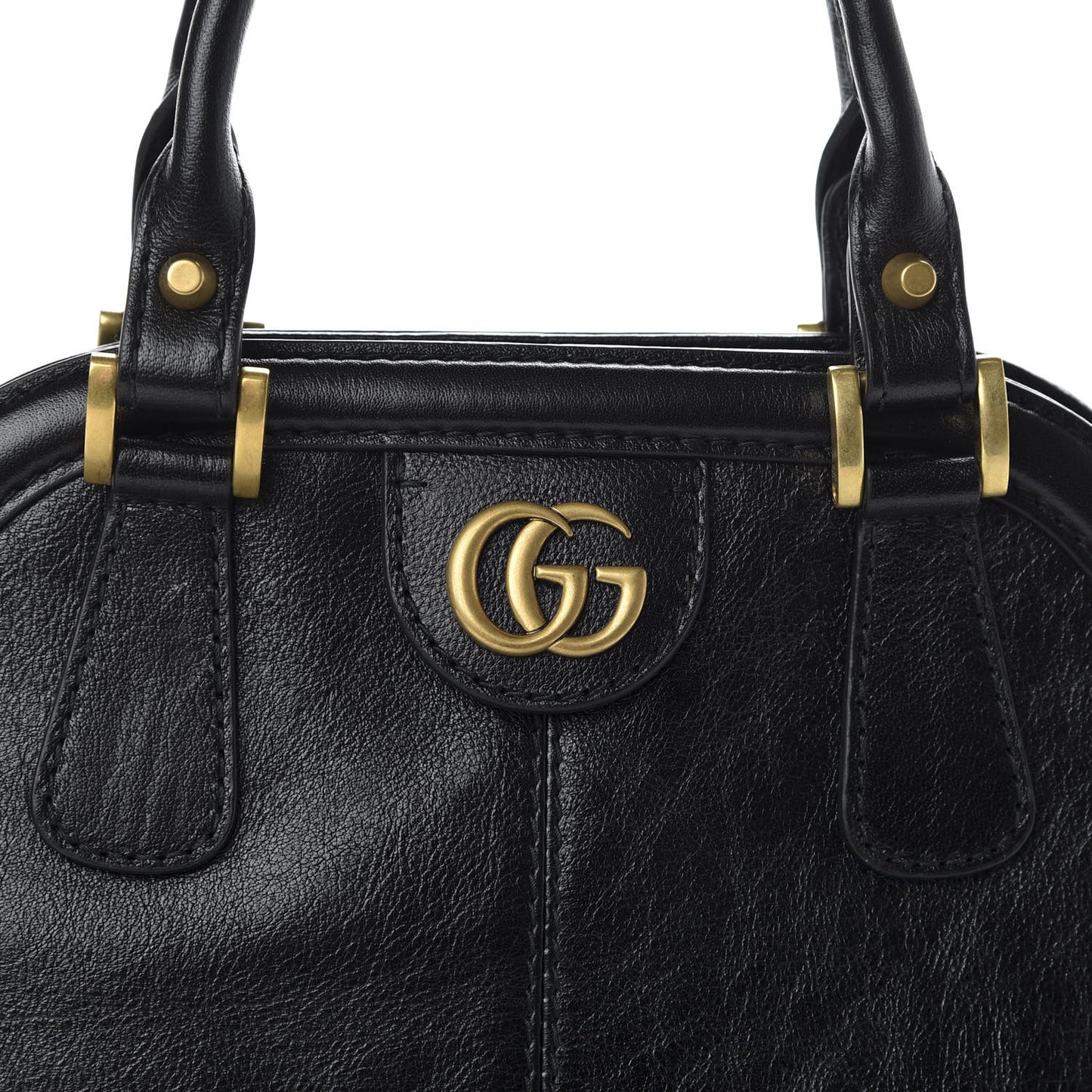 Calfskin Medium Re(Belle) Top Handle Bag Black