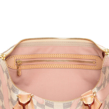 Louis Vuitton Damier Azur Tahitienne Speedy Bandouliere 30 Rose Ballerine 7 of 9