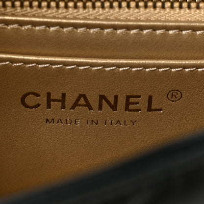 Chanel Lambskin Quilted Enamel Mini Rectangular Pearl Crush Flap Black 6 of 9