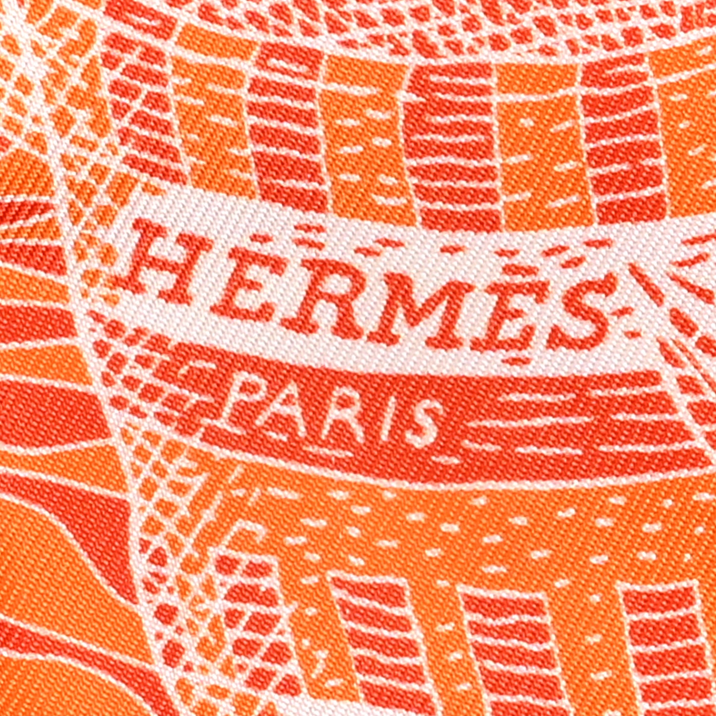 Silk La Danse Des Amazones Twilly Orange Corail White