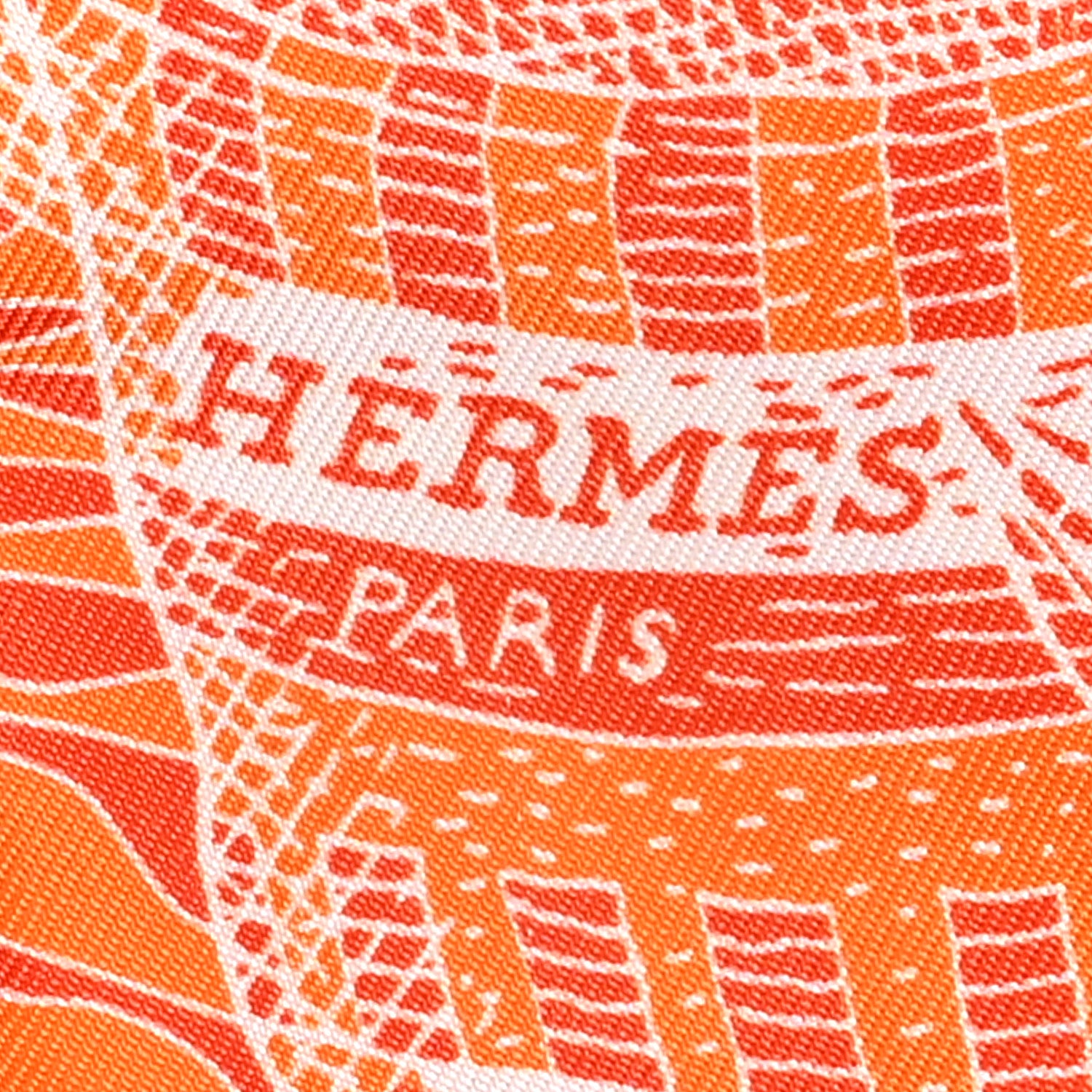 Hermes Silk La Danse Des Amazones Twilly Orange Corail White 3 of 5