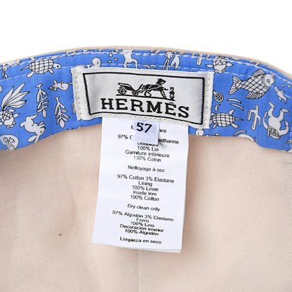 Hermes Cotton Riley Hat 57 Ecru 8 of 8