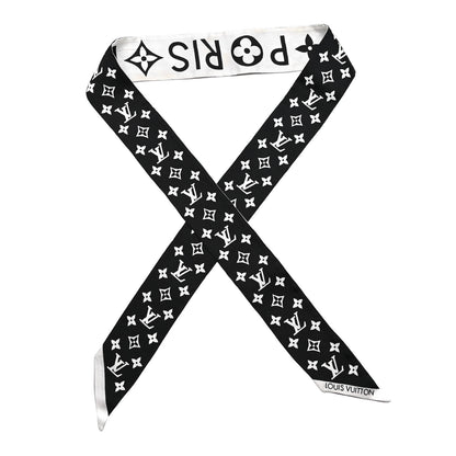 Louis Vuitton Silk Monogram Infinity BB Bandeau White Black 1 of 5