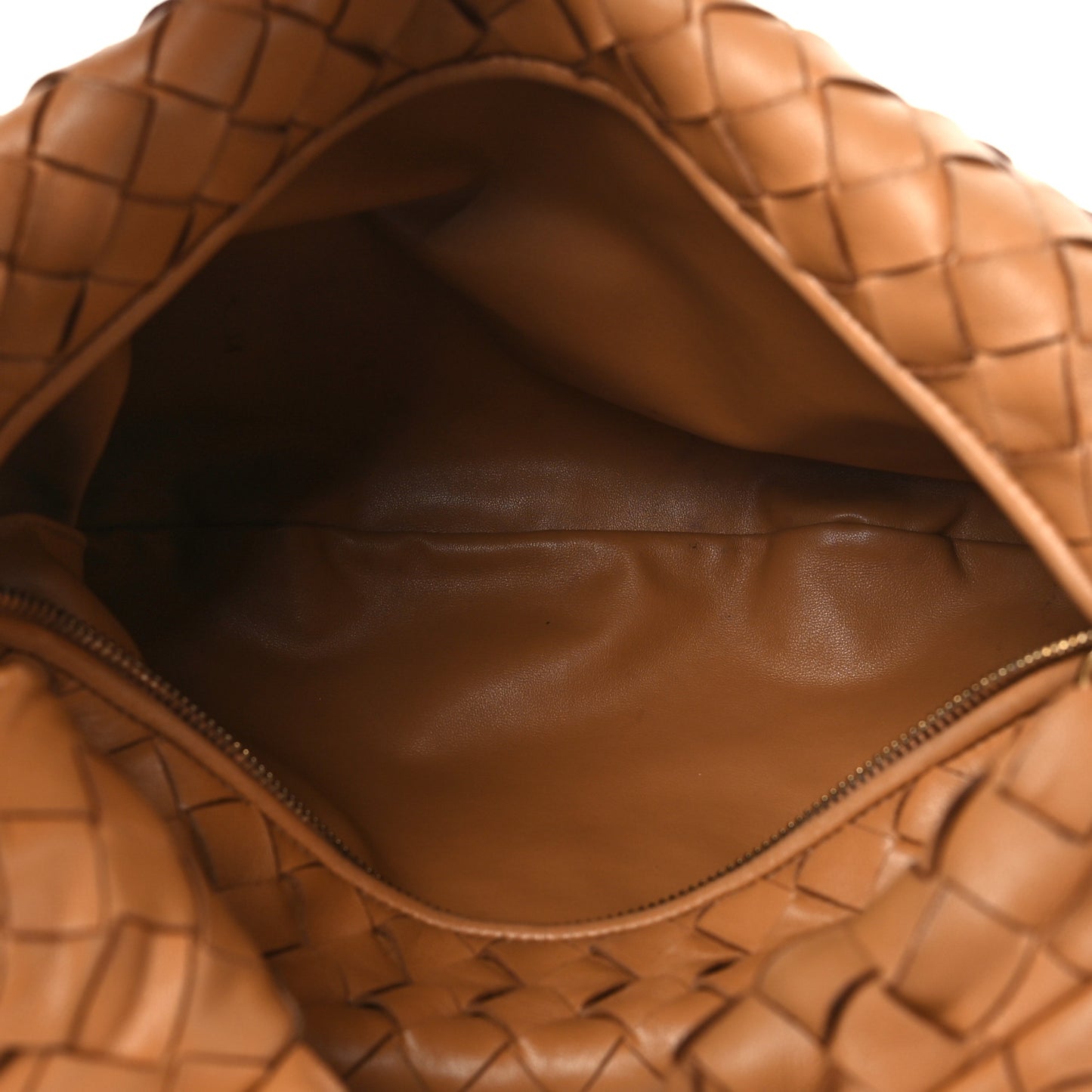 Nappa Intrecciato Teen Jodie Hobo Caramel