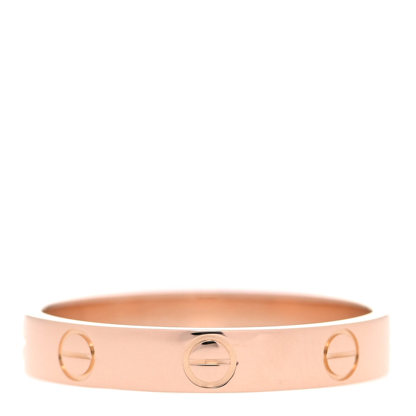 18K Pink Gold 3.5mm LOVE Wedding Band Ring 58 8.25