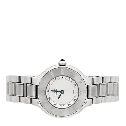 Cartier Stainless Steel 28mm Must De 21 Quartz Watch 2 of 4