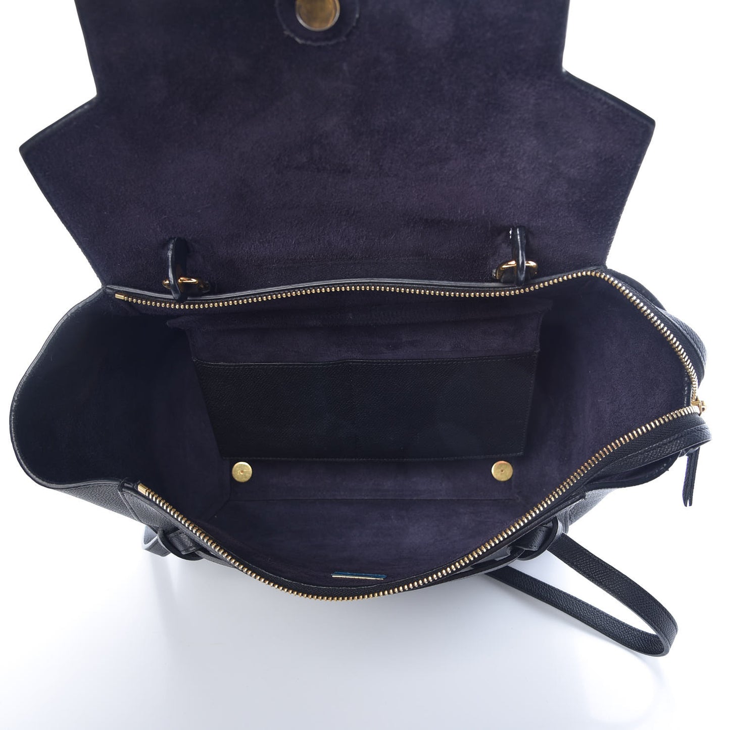 Grained Calfskin Mini Belt Bag Black