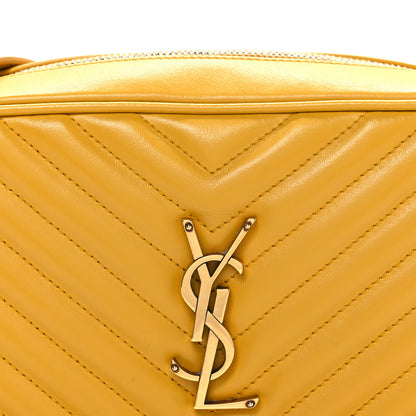 Saint Laurent Calfskin Matelasse Monogram Lou Camera Bag Safran 8 of 10