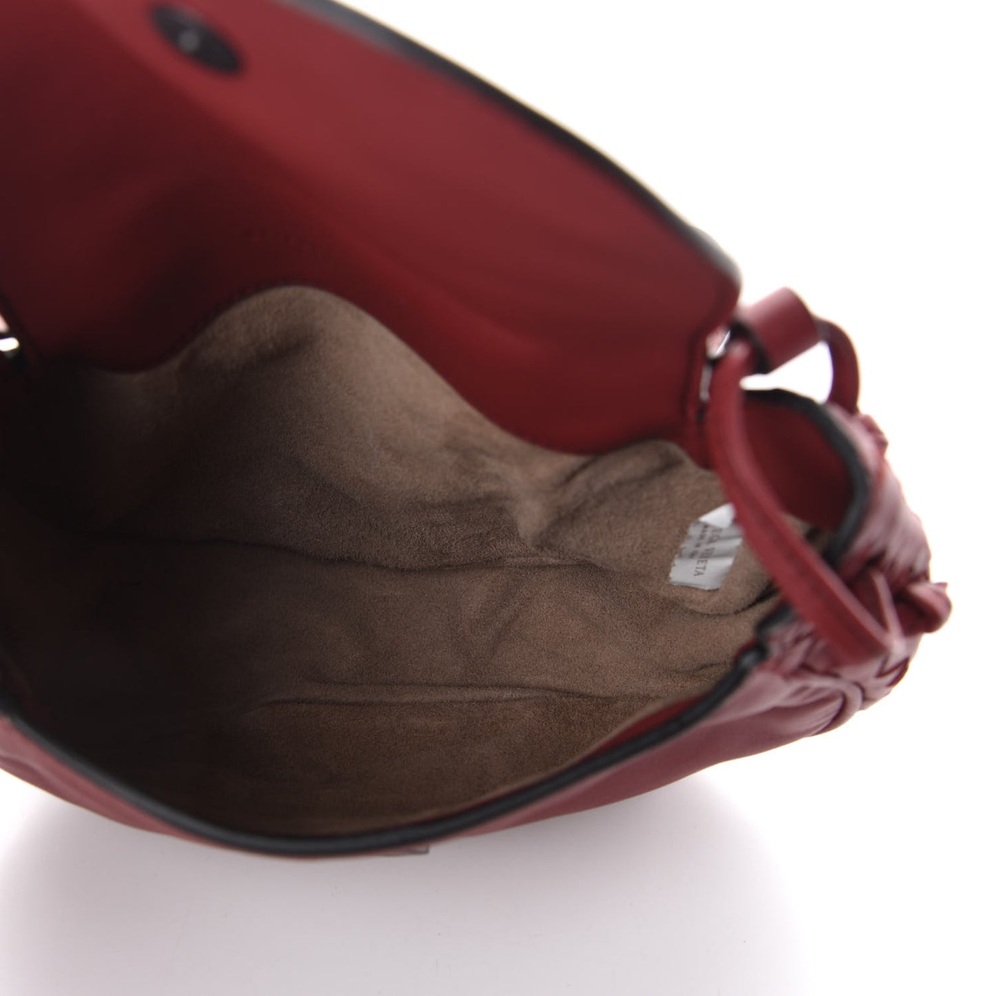 Nappa Intrecciato Small Nodini Flap Crossbody Baccara