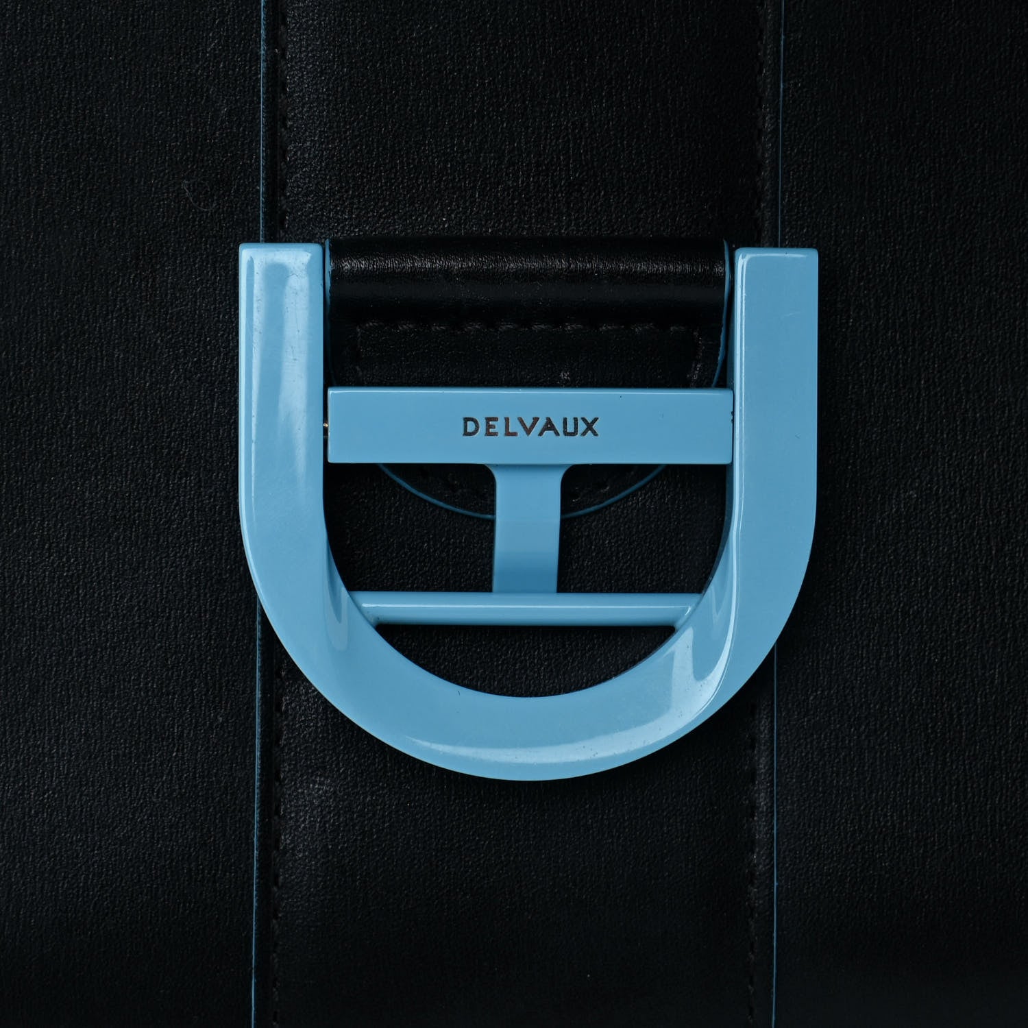 Delvaux Box Calfskin MM Brillant Clouds Satchel Black Ciel 8 of 16