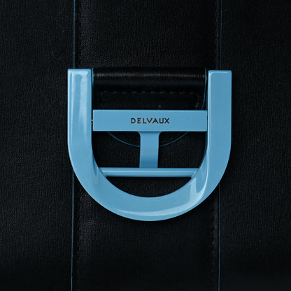 Delvaux Box Calfskin MM Brillant Clouds Satchel Black Ciel 8 of 16