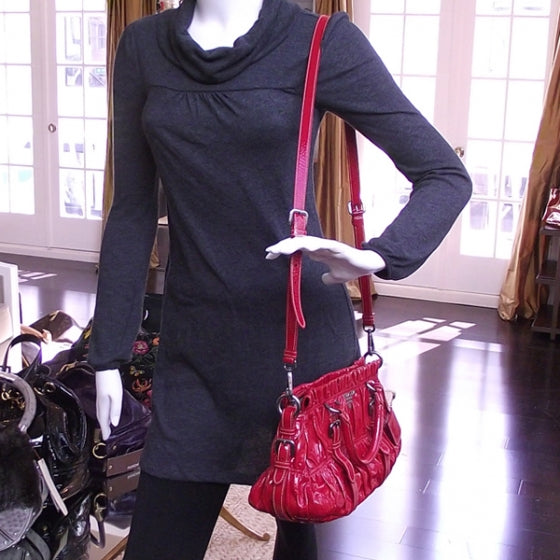Vernice Dressy Gaufre Red