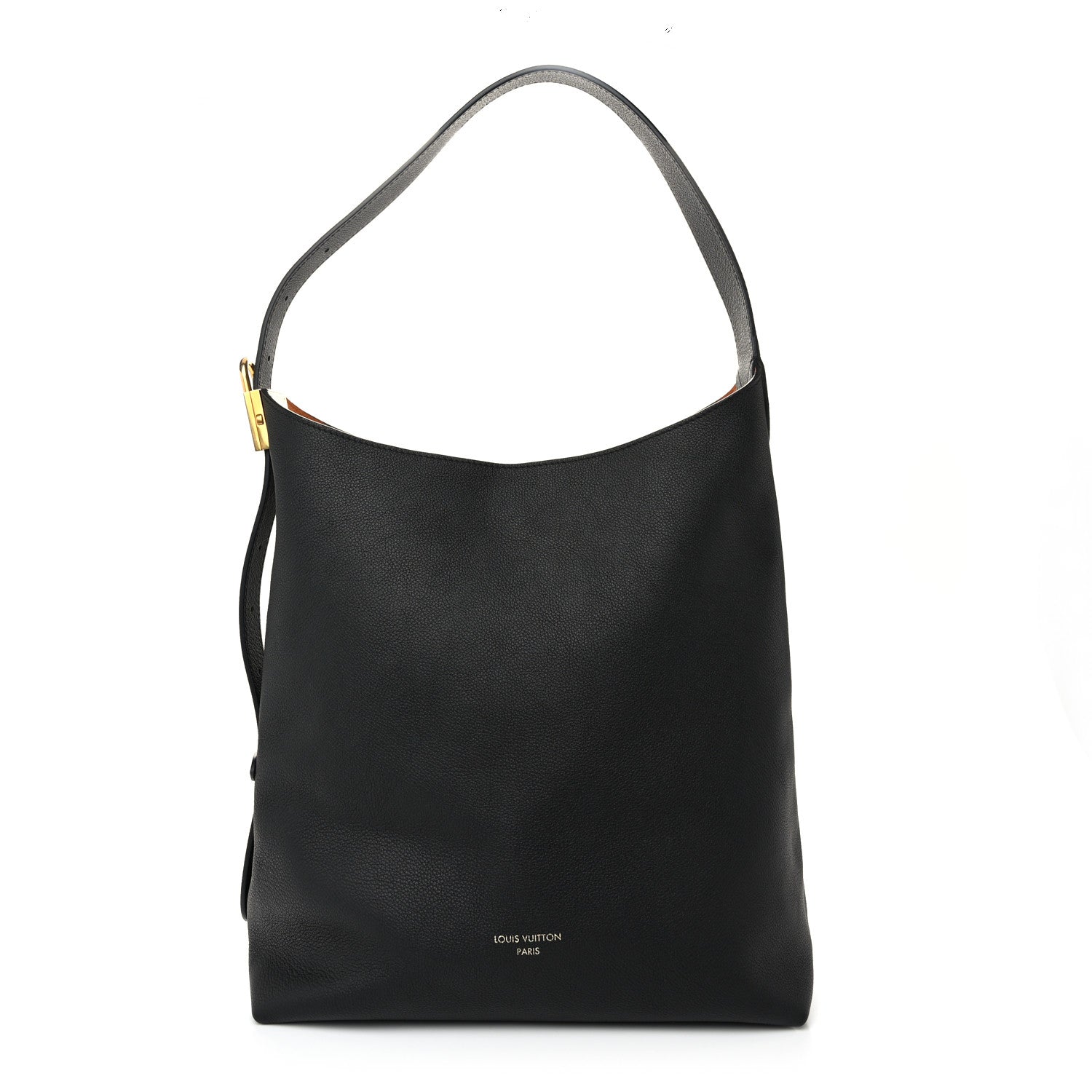 Louis Vuitton Grained Calfskin Low Key Hobo MM Black 1 of 11
