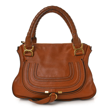 Chloe Calfskin Medium Marcie Satchel Tan 1 of 8