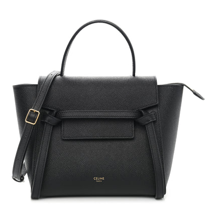 Celine Grained Calfskin Nano Belt Bag Black 1 of 9