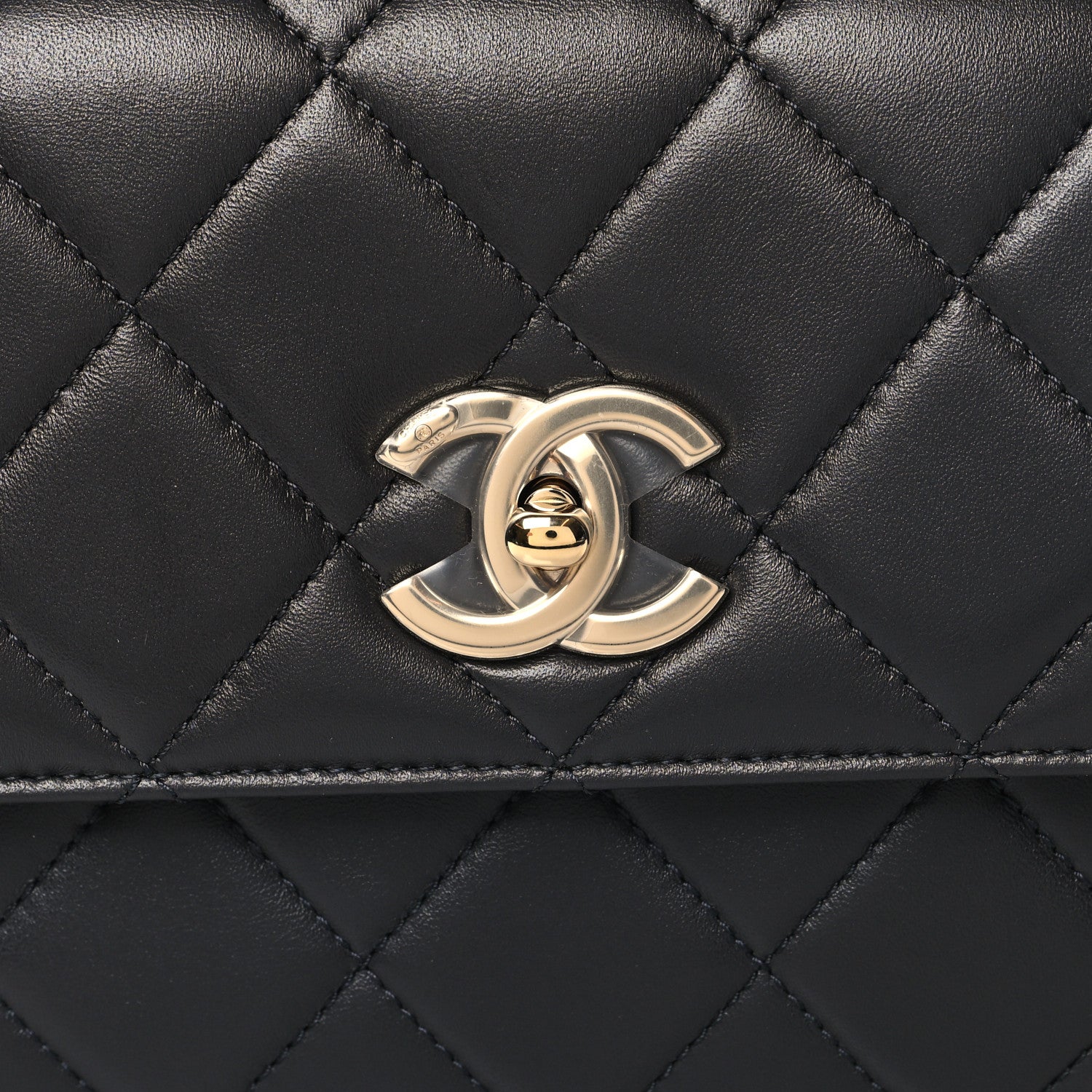 Chanel Lambskin Quilted Small Trendy CC Dual Handle Flap Bag Dark Grey 9 of 11