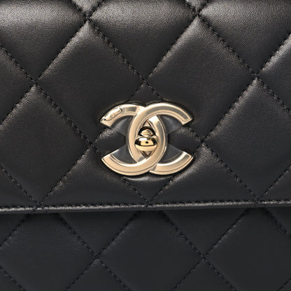 Chanel Lambskin Quilted Small Trendy CC Dual Handle Flap Bag Dark Grey 9 of 11