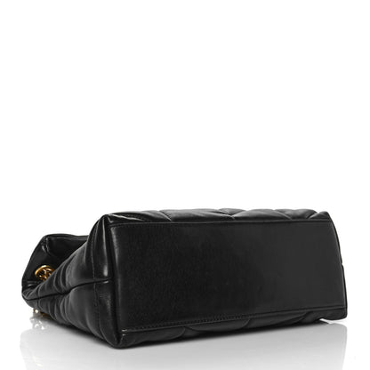 Saint Laurent Lambskin Quilted Small Loulou Puffer Monogram Chain Satchel Black 4 of 11