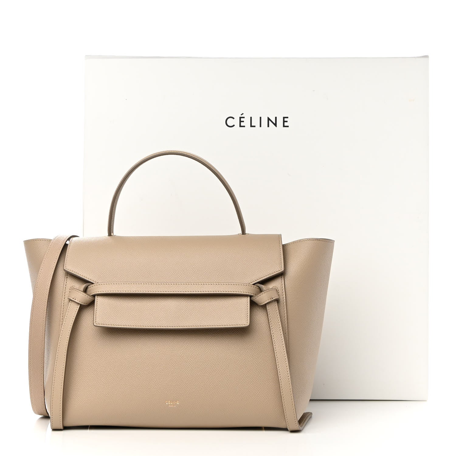 Celine Grained Calfskin Mini Belt Bag Light Taupe 13 of 13