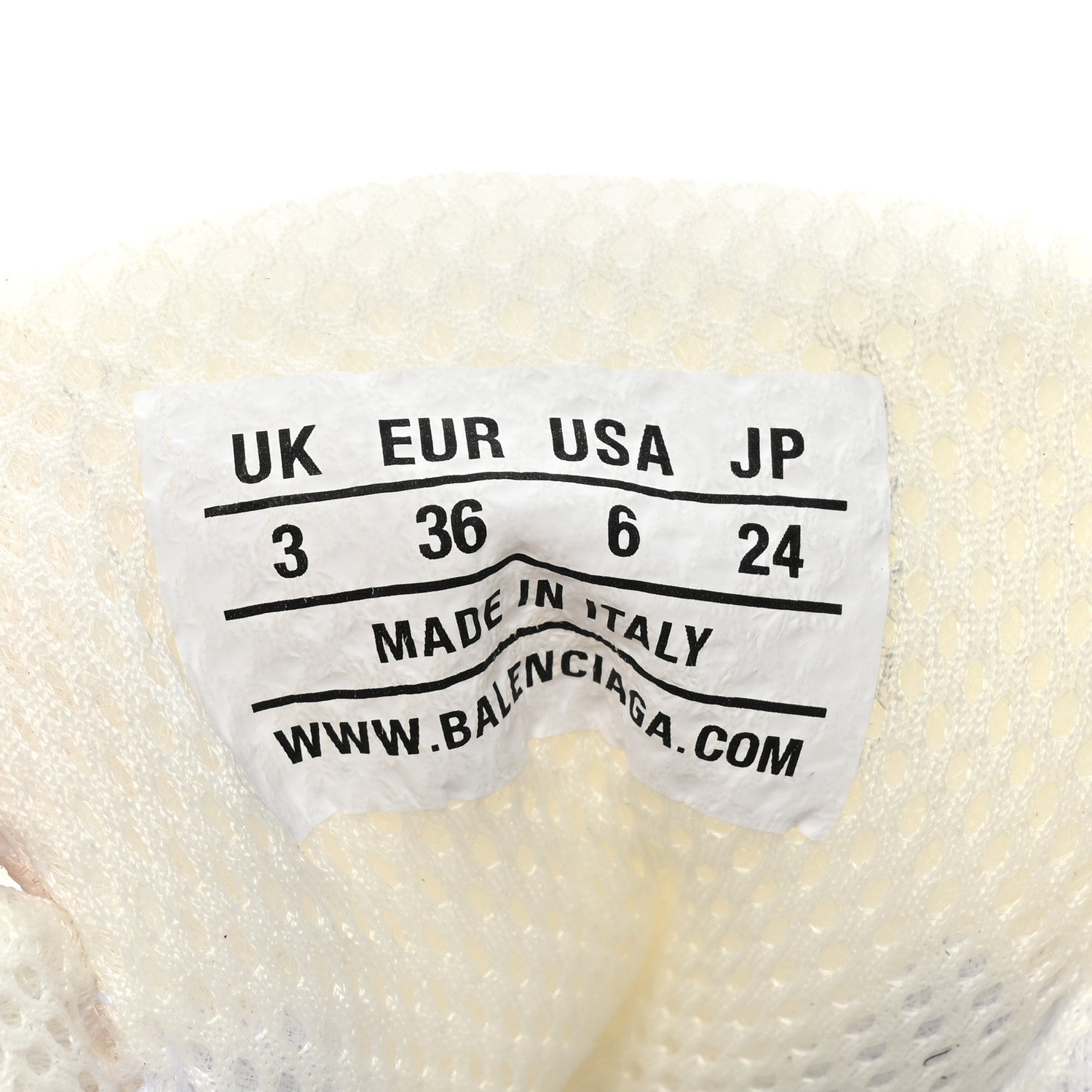 Balenciaga Fabric Mesh Womens Phantom Sneakers 36 White 9 of 12