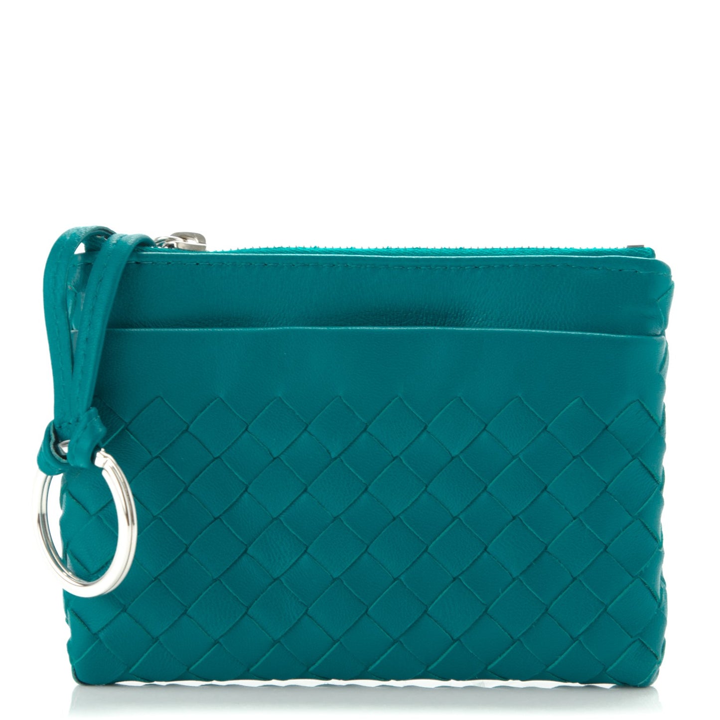 Nappa Intrecciato Key Case Canard