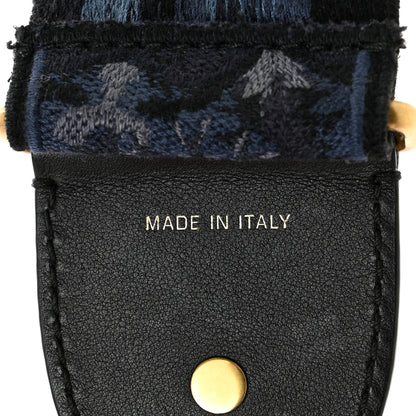 Christian Dior Canvas Embroidered Studded KaleiDiorscopic Adjustable Shoulder Strap Blue 3 of 5