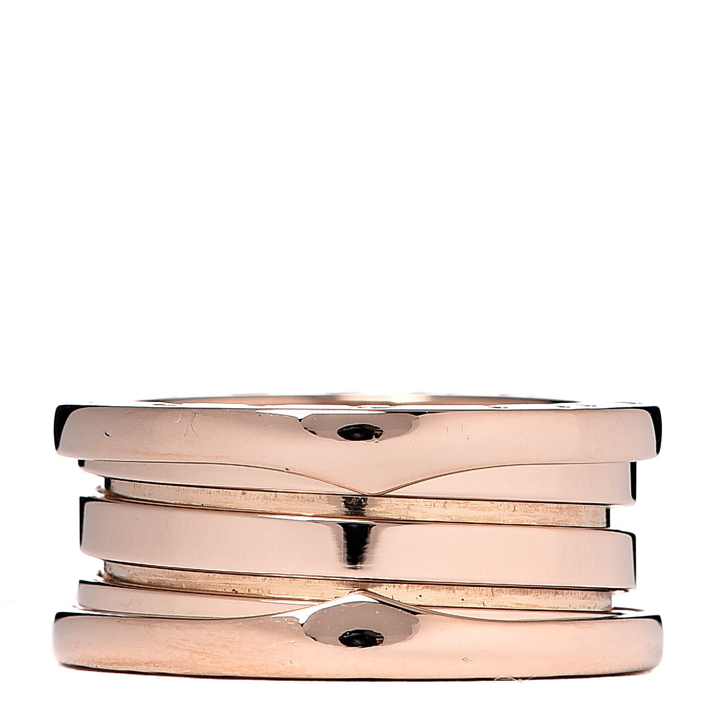 18K Rose Gold B.Zero1 Three-Band Ring 49 4.75