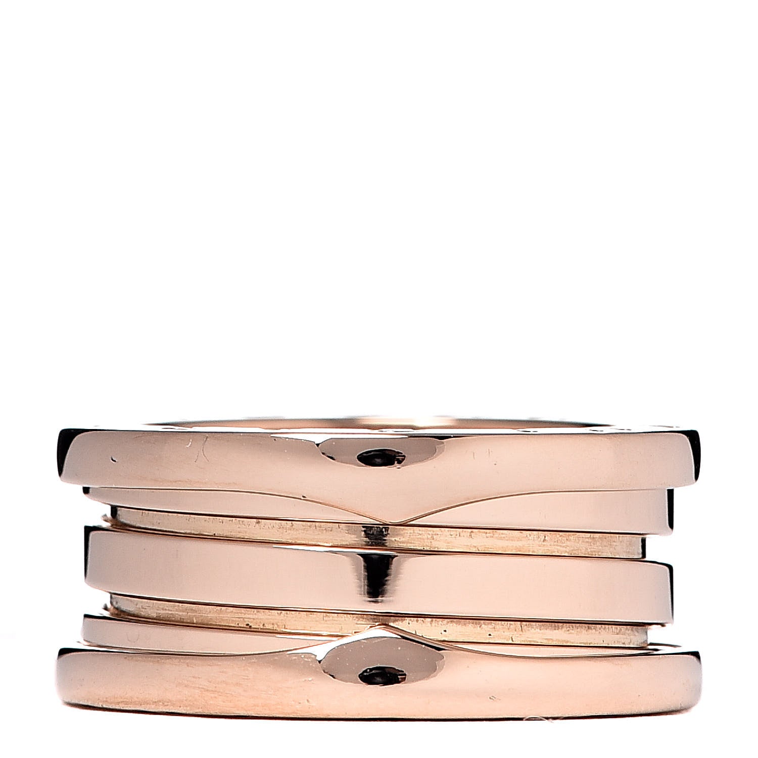 Bulgari 18K Rose Gold B.Zero1 Three-Band Ring 49 4.75 3 of 5