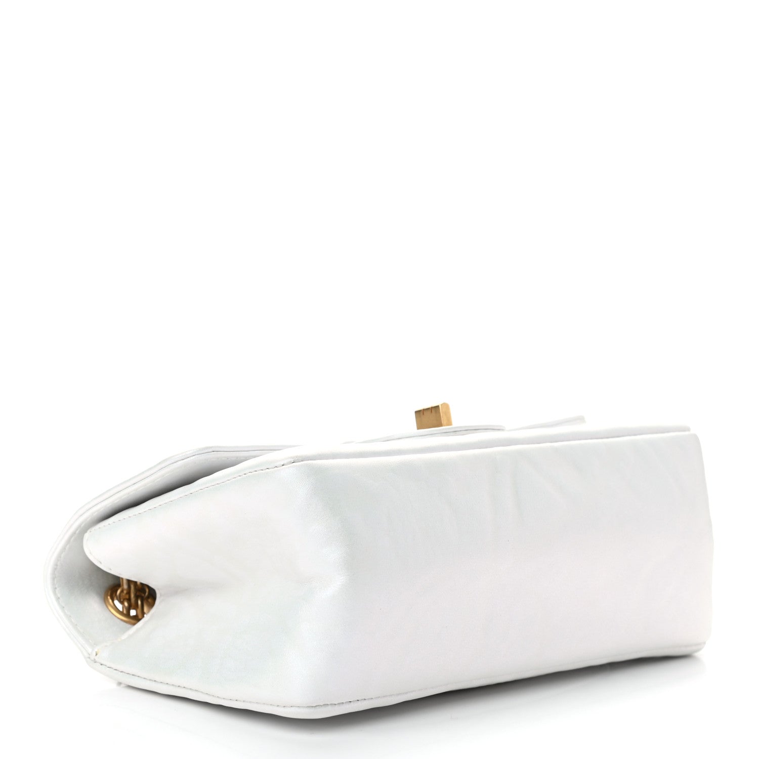 Chanel Iridescent Calfskin Embossed 2.55 Reissue Mini Flap White 4 of 10